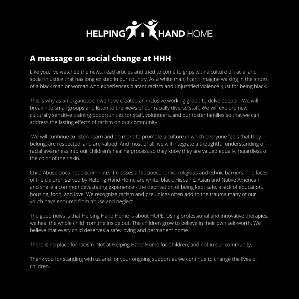 A message on social change at HHH