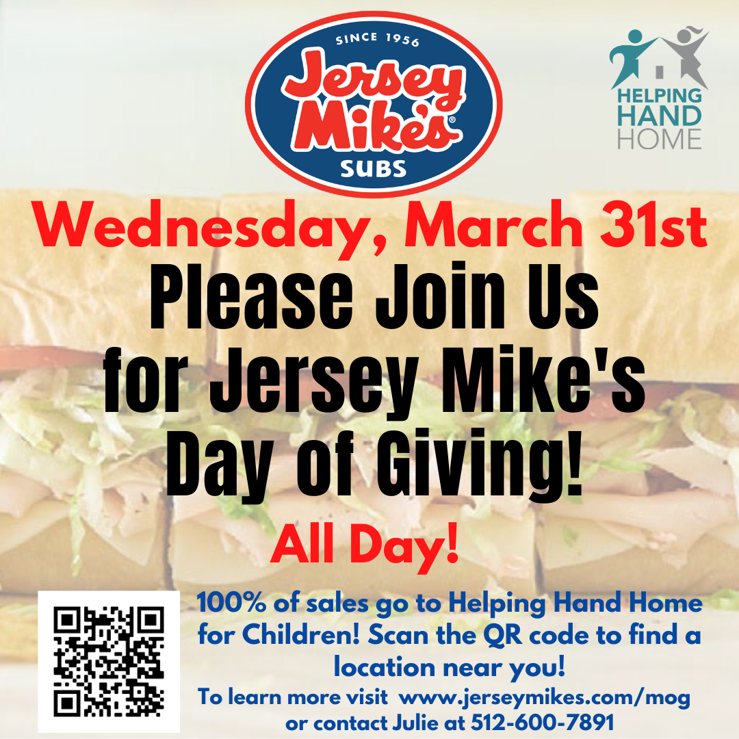 Jersey Mike's Day of Giving! Helping Hand Home