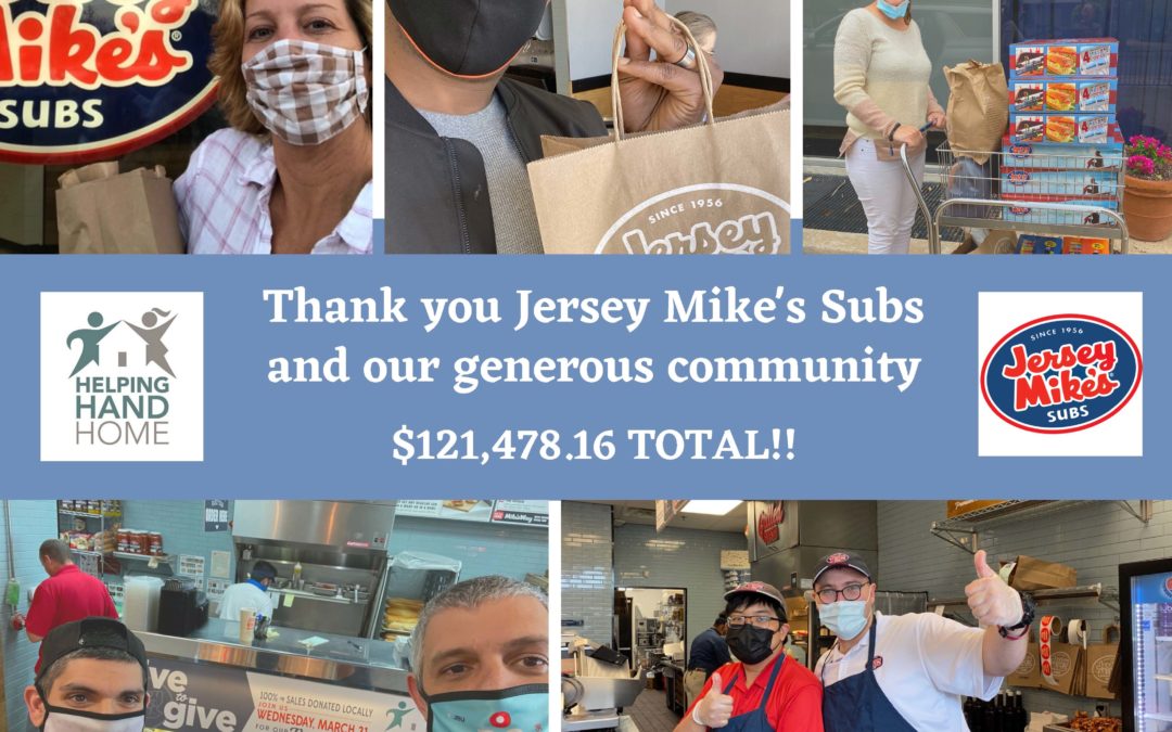 Thank you Jersey Mike’s Subs!!!